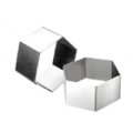 Aro hexagonal 8 x 5 acero inox